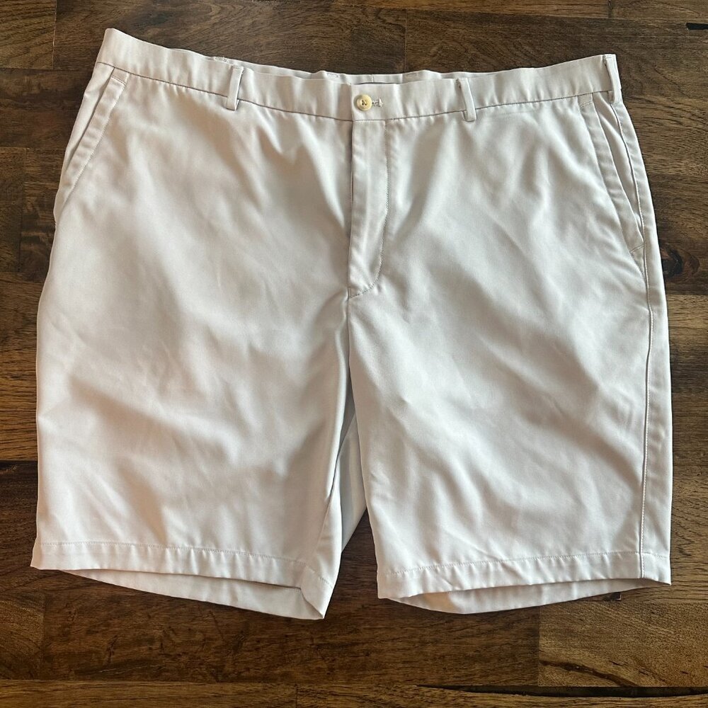 Peter Millar Men's Salem Performance Golf Shorts - 42 British Grey